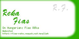 reka fias business card